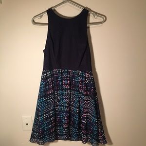 Sleeveless Navy Short Dress